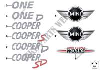 Emblèmes / plaques pour MINI Cooper D 2.0 de 2010