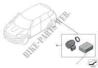 Kit de montage PDC arrière pour MINI One D de 2010