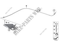 Levier de frein à main pour MINI Cooper D ALL4 1.6 de 2010