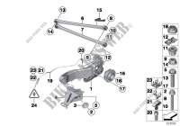 Support essieu AR,susp. roue,roulem.roue pour MINI Cooper SD ALL4 de 2010