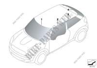 Vitrage pour MINI Cooper S ALL4 de 2012
