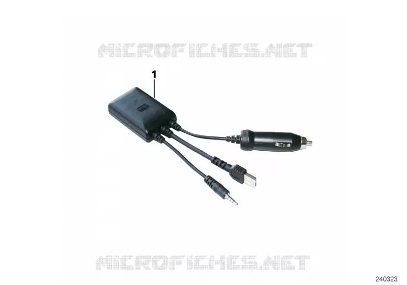 Adaptateur de charge Apple iPod / iPhone MINI MINI ONE 2008 One N One