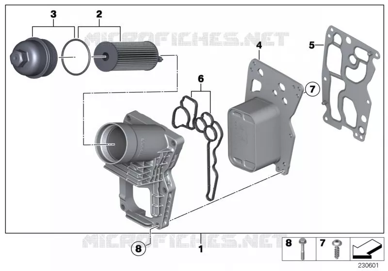 Alimentat.dhuile-filtre, nid radiateur MINI MINI COOPER SD 2010 Cooper SD ALL4 N Cooper SD ALL4
