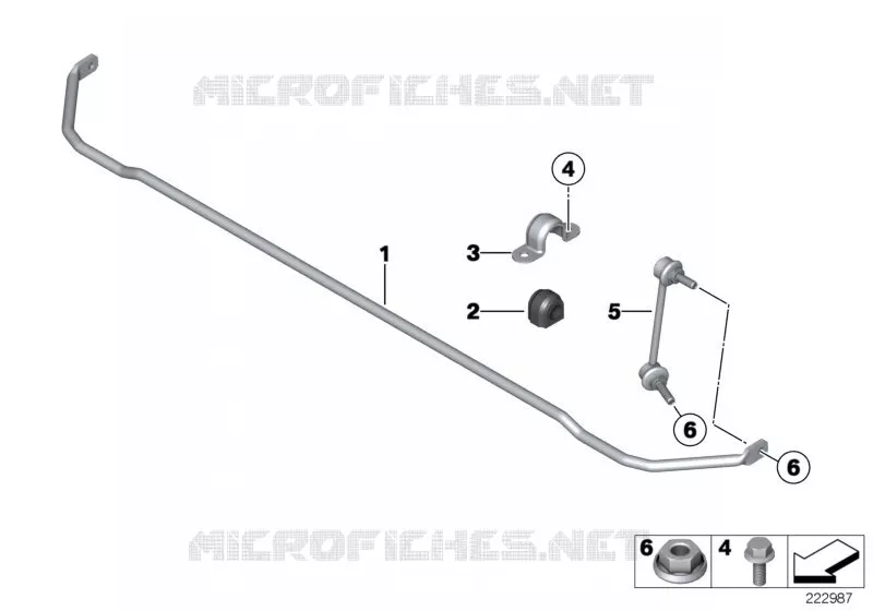 Barre antiroulis arriére MINI MINI COOPER SD 2012 Cooper SD ALL4 N Cooper SD ALL4