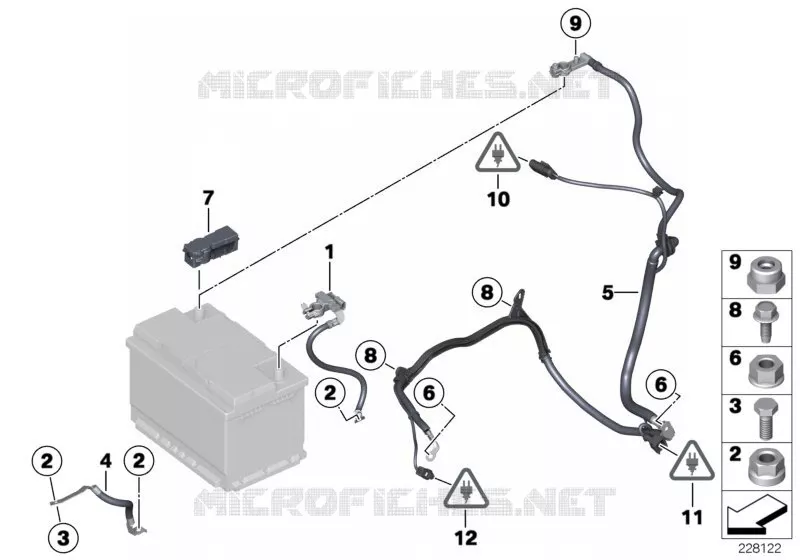 Câble de batterie MINI MINI COOPER S 2010 Cooper S ALL4 N Cooper S ALL4