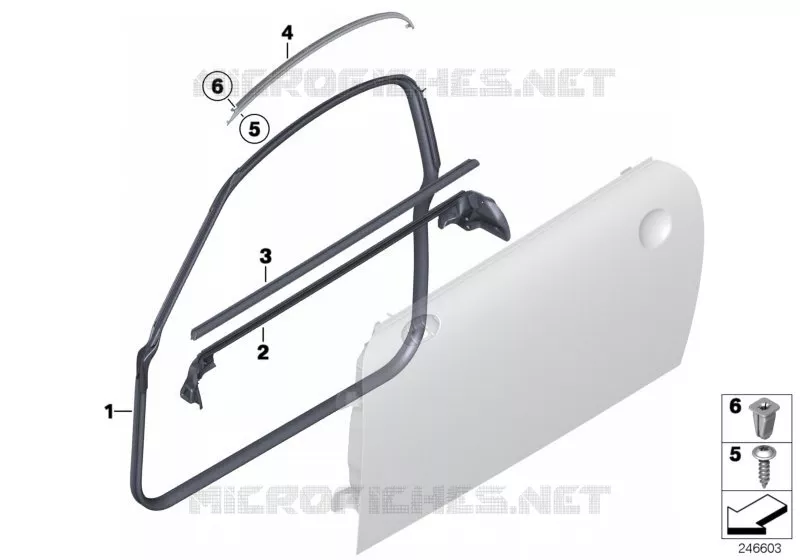 Caches et joints porte avant MINI MINI COOPER S 2010 Cooper S N Cooper S