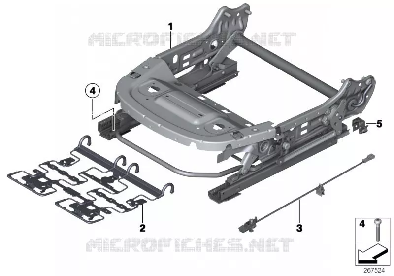 Cadre de siege avant MINI MINI COOPER S 2010 Cooper S N Cooper S