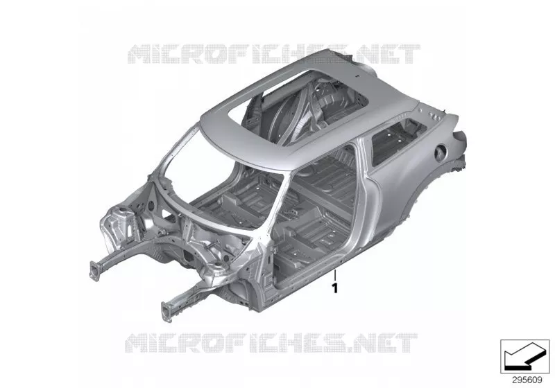 Caisse de carrosserie MINI MINI COOPER SD 2012 Cooper SD ALL4 N Cooper SD ALL4