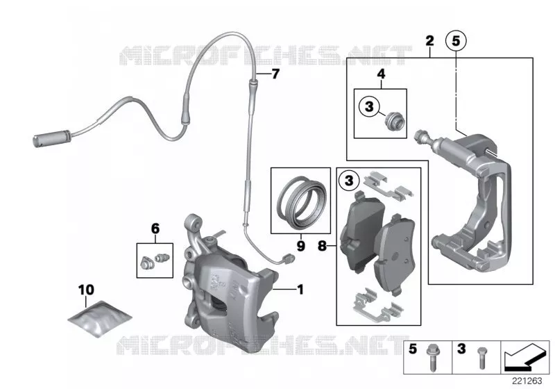 Capteur de plaquette de frein avant MINI MINI COOPER 2006 Cooper N Cooper