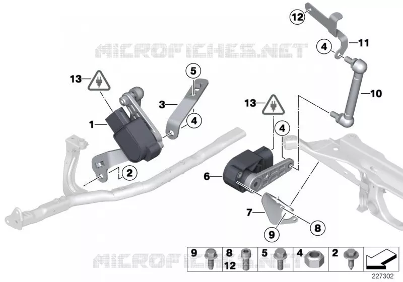 Capteur de reglage rayon declairage MINI MINI COOPER D 2010 Cooper D 2.0 N Cooper D 2.0