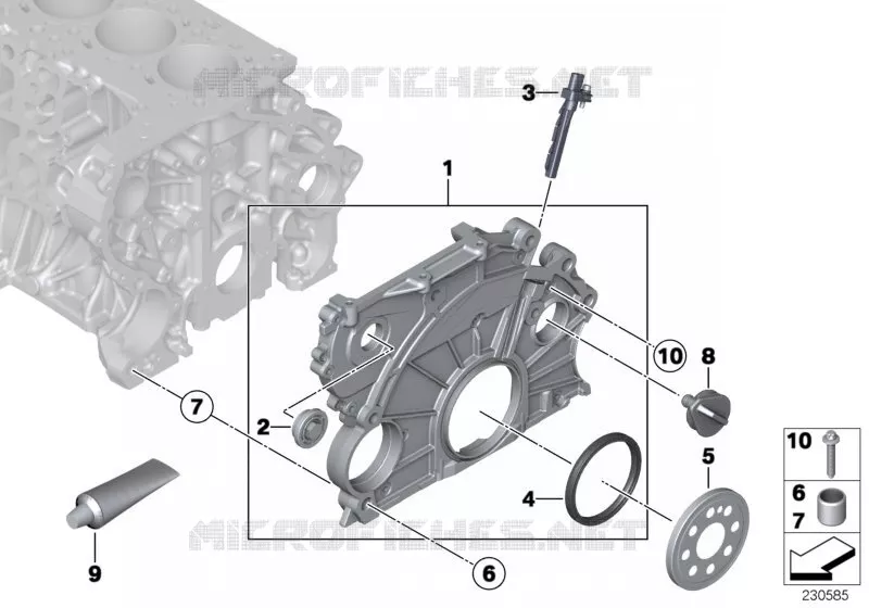 Carter de distribution MINI MINI COOPER D 2010 Cooper D ALL4 2.0 N Cooper D ALL4 2.0