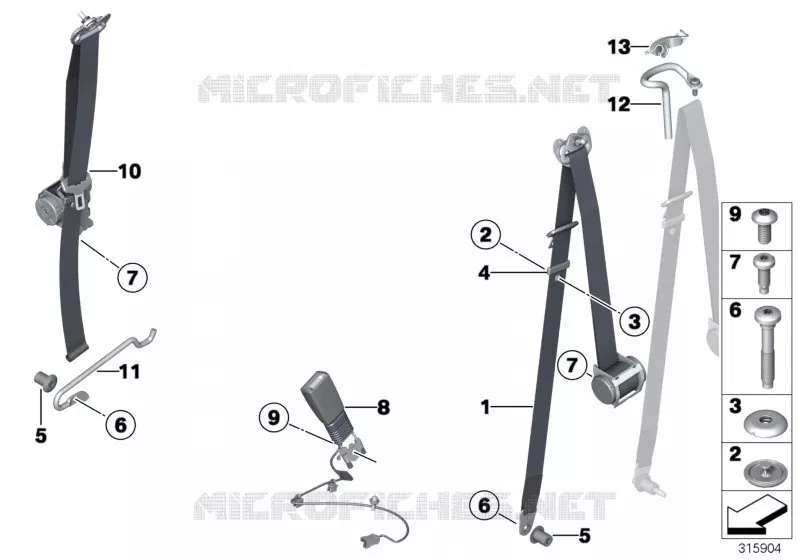 Ceinture de sécurité avant MINI MINI COOPER D 2006 Cooper D N Cooper D
