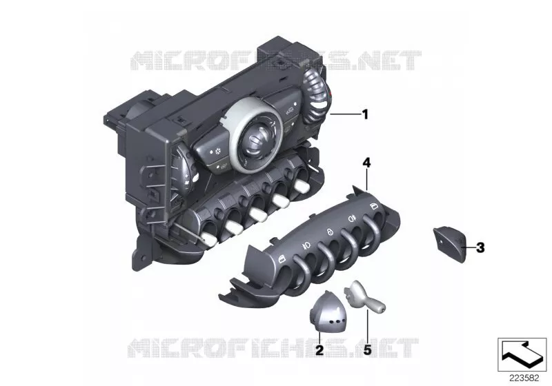 Commande de climatiseur MINI MINI COOPER D 2013 Cooper D 2.0 N Cooper D 2.0