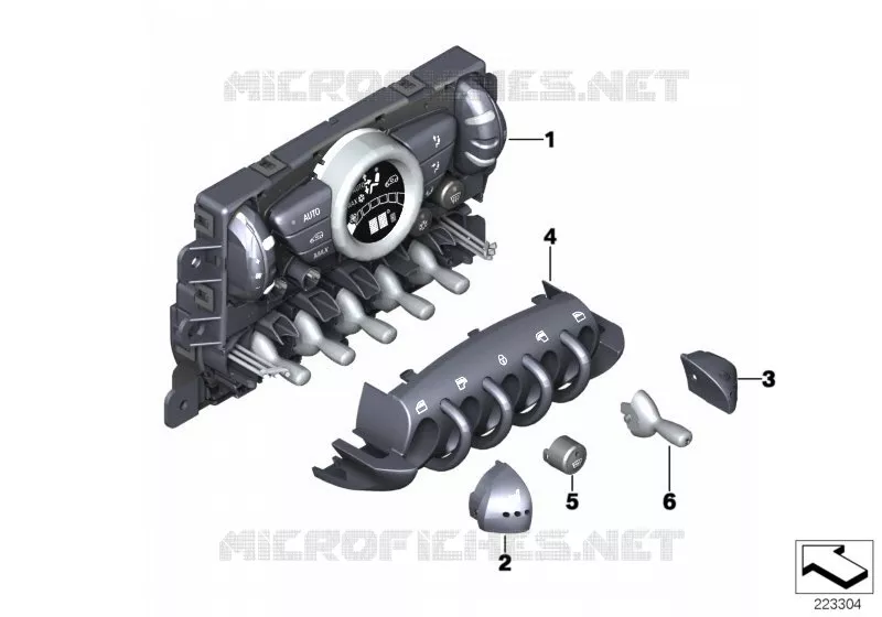 Commande de climatiseur automatique MINI MINI JOHN COOPER WORKS 2011 JCW ALL4 N JCW ALL4