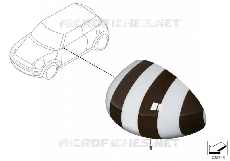 Coques rétrov.ext.St.Pauli - R5x, R6x MINI MINI COOPER 2012 Cooper N Cooper