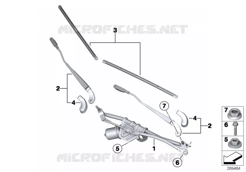 Dispositif dessuie-glace complet MINI MINI COOPER 2011 Cooper N Cooper