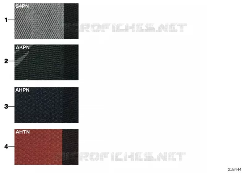 Echantillons de sellerie tissu MINI MINI COOPER S 2002 Cooper S N Cooper S