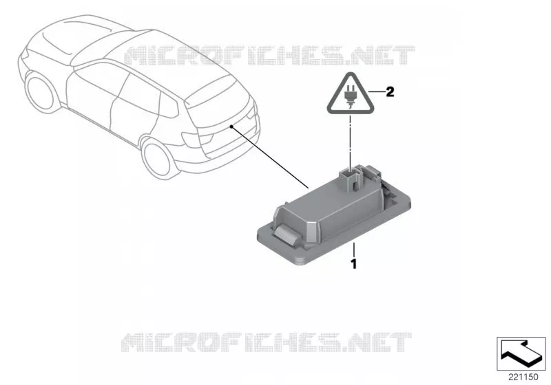 Eclairage de plaque dimmatriculation MINI MINI COOPER D 2015 Cooper D N Cooper D