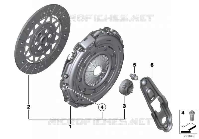 Embray.-plateau de pres./disque dentr. MINI MINI ONE 2008 One N One