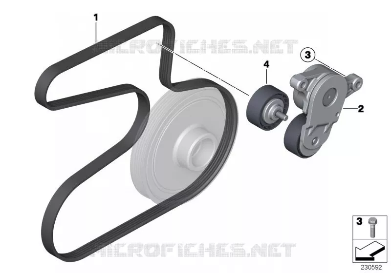 Entraînement pompe à eau / Alternateur MINI MINI COOPER SD 2010 Cooper SD N Cooper SD