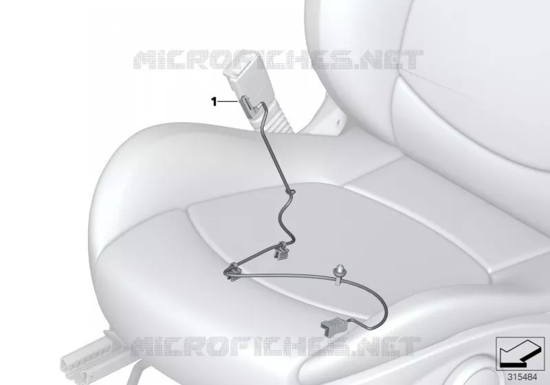 Faisceau de cables de siege MINI MINI COOPER D 2012 Cooper D 1.6 N Cooper D 1.6