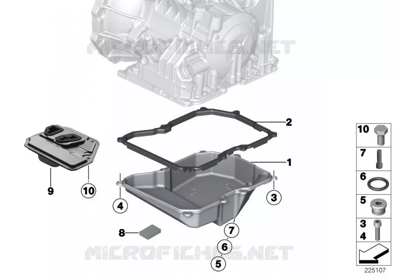 GA6F21WA - carter dhuile MINI MINI COOPER D 2010 Cooper D 2.0 N Cooper D 2.0