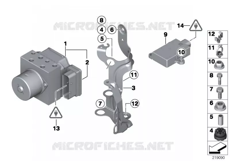 Groupe hydr.DSC/boît.de cde/support MINI MINI ONE ECO 2009 One Eco 55kW N One Eco 55kW