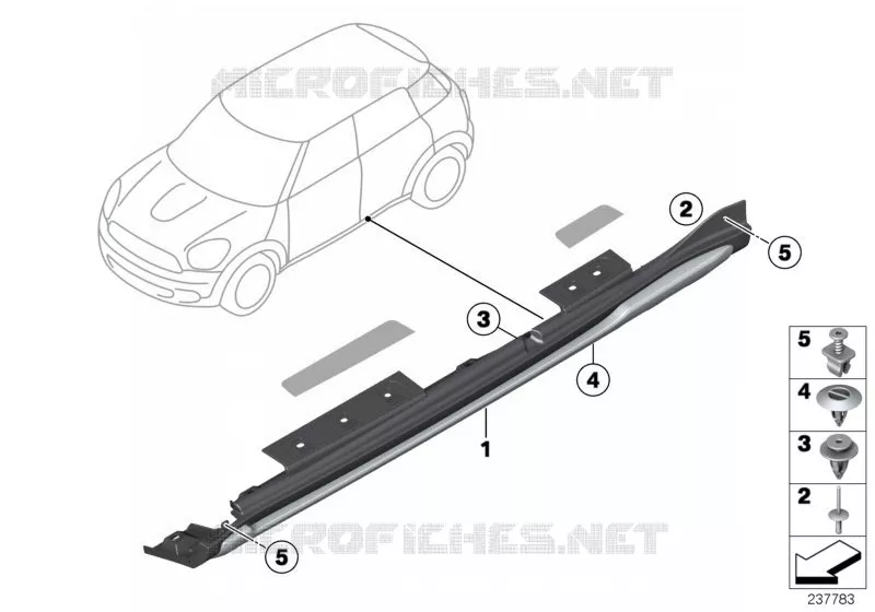 Habillage bas de caisse carénage protect MINI MINI ONE D 2010 One D N One D