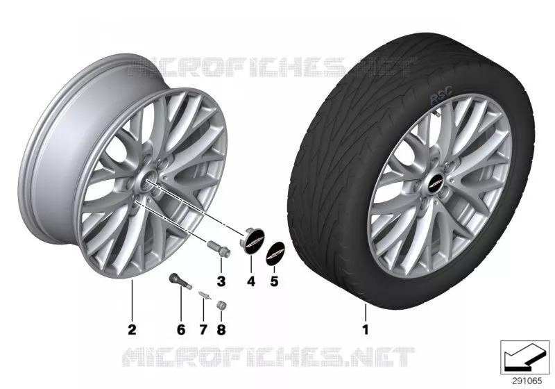 Jante AL JCW Cross Spoke R134 MINI MINI COOPER D 2010 Cooper D 1.6 N Cooper D 1.6