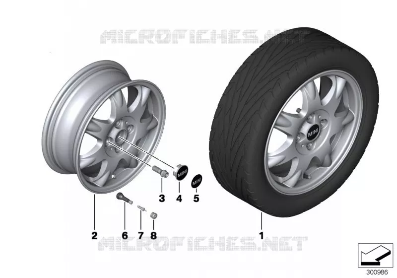 Jante mini delta spoke (Styl. 96) MINI MINI COOPER 2008 Cooper N Cooper