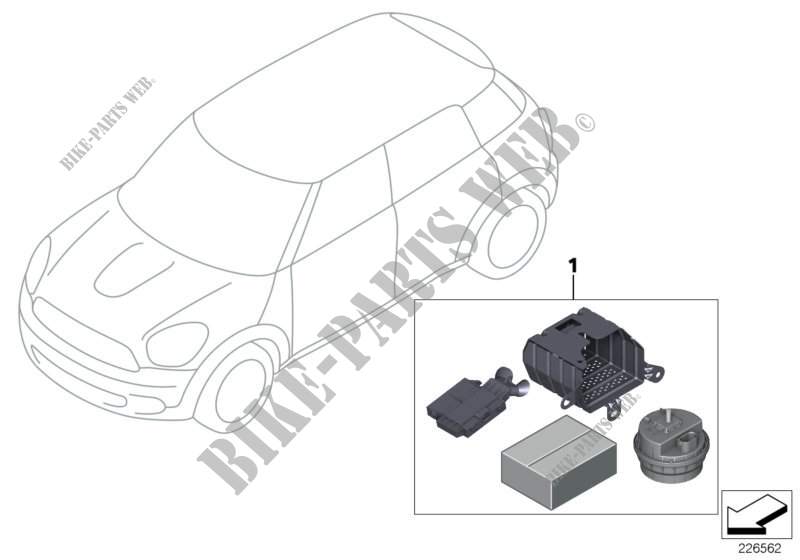 Kit 2ème monte alarme antivol pour MINI Cooper ALL4 de 2012