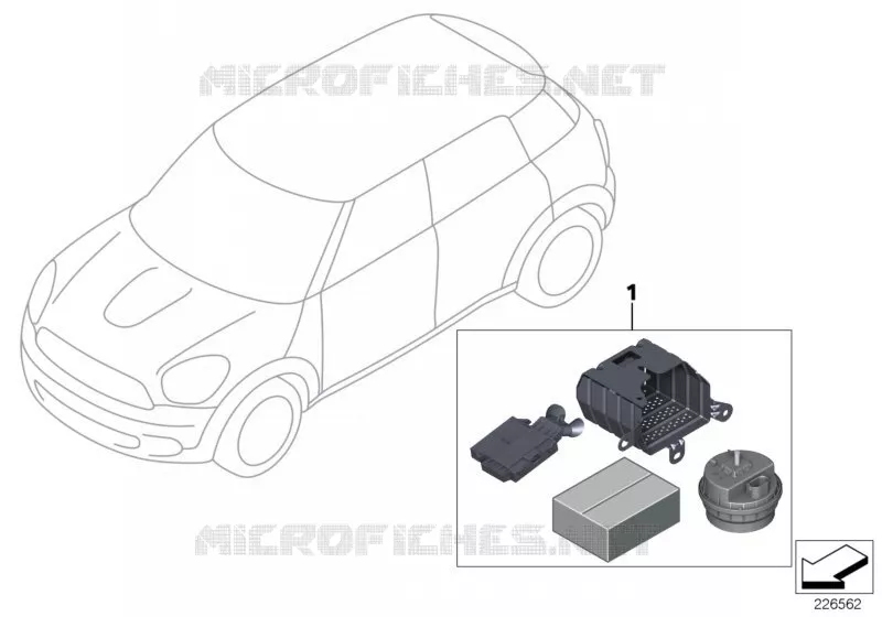 Kit 2ème monte alarme antivol MINI MINI COOPER S 2010 Cooper S N Cooper S
