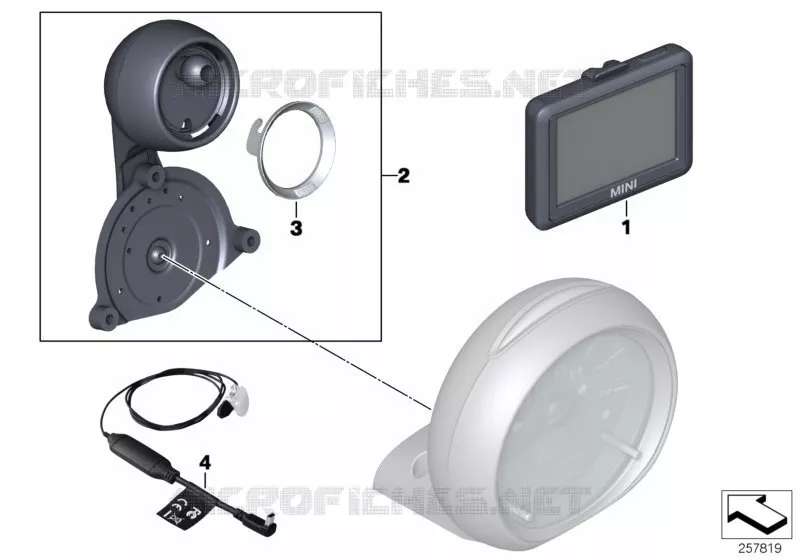 Kit post-éqpt navigation MINI Portable MINI MINI ONE 2006 One N One