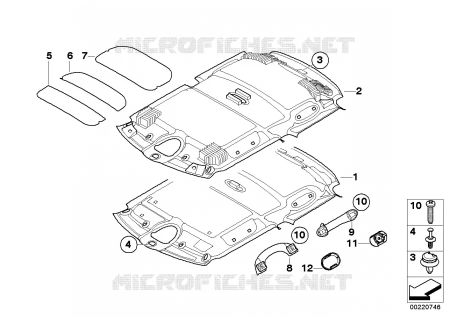 Pavillon / Poignée de maintien MINI MINI JOHN COOPER WORKS 2010 Coop.S JCW N Coop.S JCW