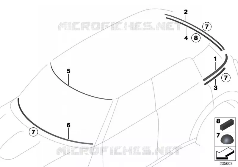 Pièces accolées vitrage MINI MINI COOPER D 2010 Cooper D ALL4 1.6 N Cooper D ALL4 1.6