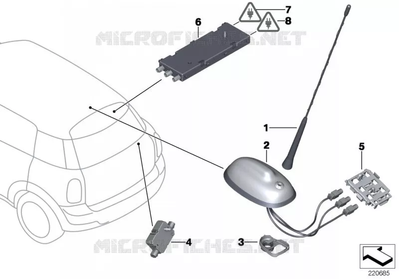 Pièces dantenne MINI MINI COOPER SD 2010 Cooper SD N Cooper SD