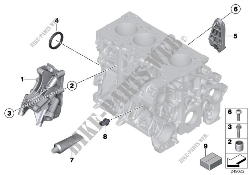 Pièces de bloc moteur pour MINI Cooper D 1.6 de 2009