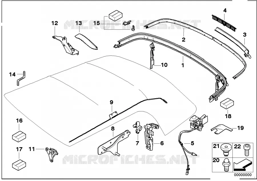 Pieces de capote MINI MINI COOPER SD 2010 Cooper SD N Cooper SD