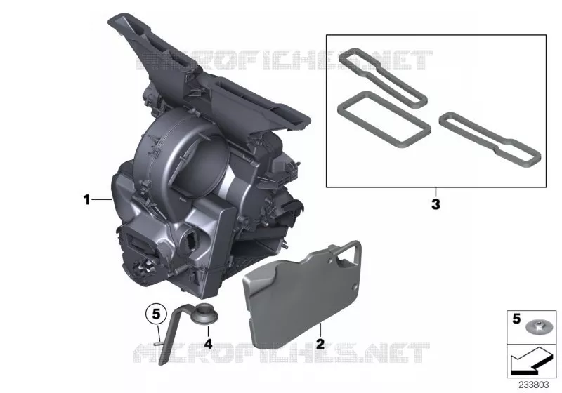 Pieces de carter p chauffage / clim. MINI MINI COOPER D 2010 Cooper D ALL4 1.6 N Cooper D ALL4 1.6