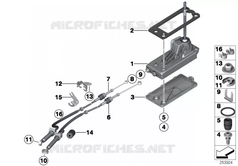 Pièces de commande de vitesses MINI MINI COOPER S 2012 Cooper S ALL4 N Cooper S ALL4