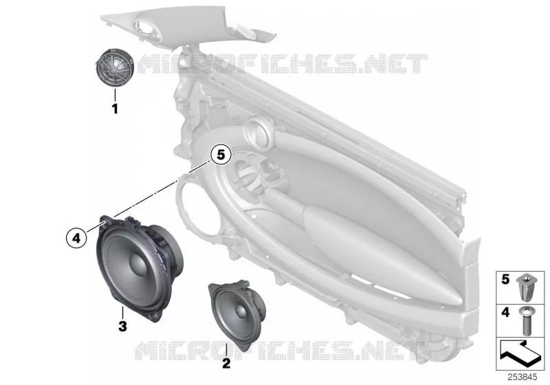 Pièces de haut-parleur de porte av MINI MINI COOPER SD 2010 Cooper SD N Cooper SD