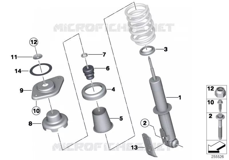 Pieces de jambe de suspension ar MINI MINI JOHN COOPER WORKS 2012 JCW ALL4 N JCW ALL4