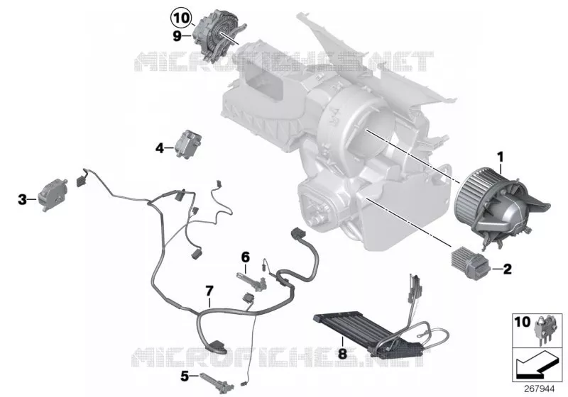 Piéces électriques de climatiseur MINI MINI JOHN COOPER WORKS 2012 JCW ALL4 N JCW ALL4