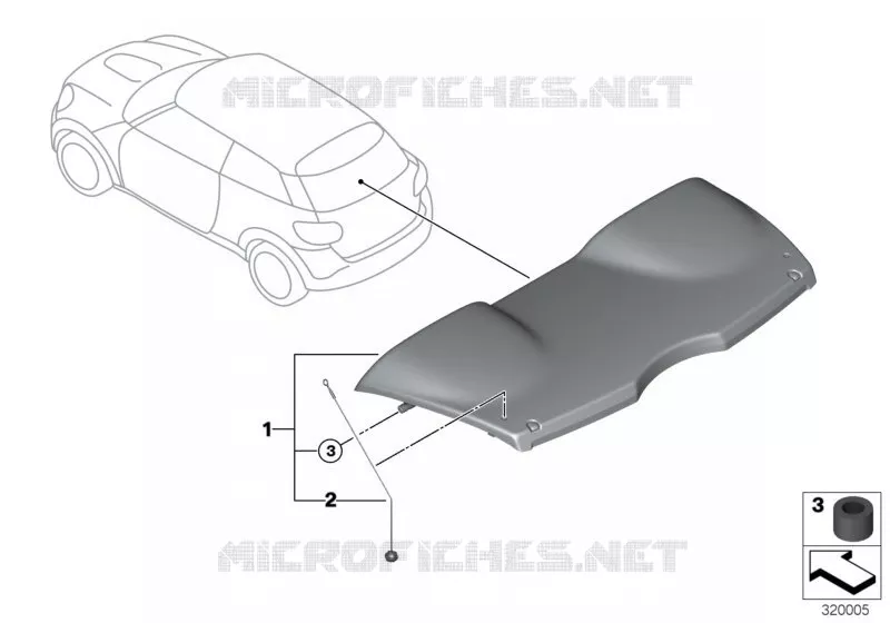 Plage arrière MINI MINI COOPER SD 2012 Cooper SD ALL4 N Cooper SD ALL4