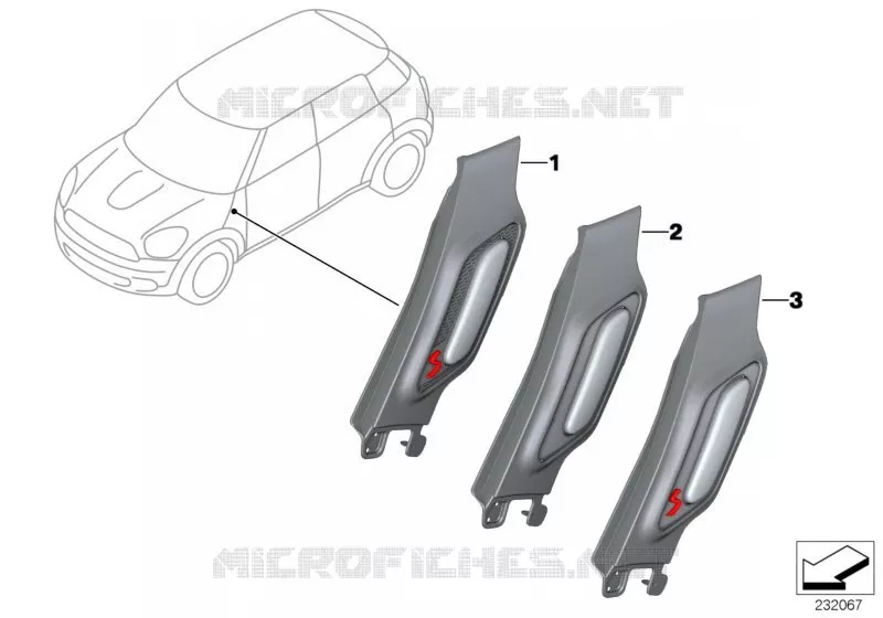 Post-équipement cache clignotant latéral MINI MINI COOPER 2012 Cooper N Cooper