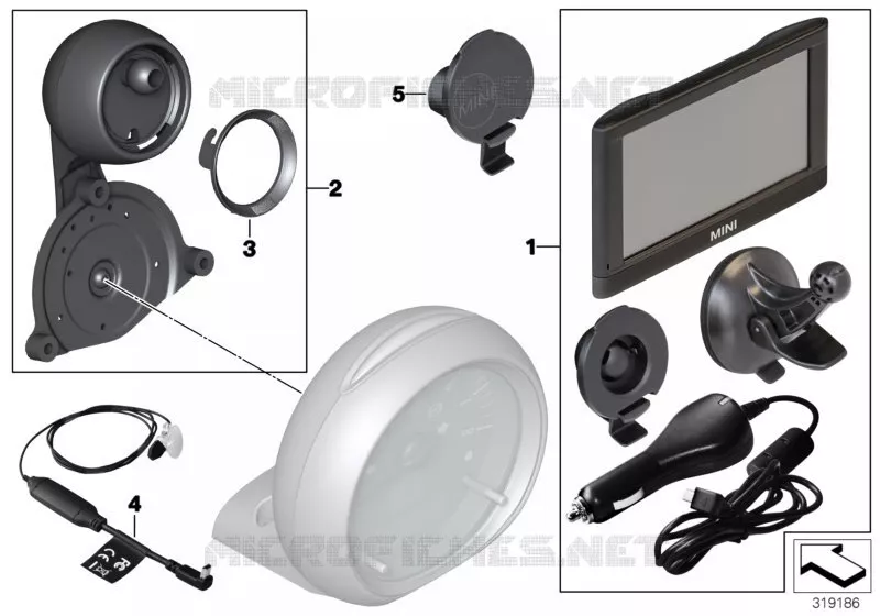 Post-équipt MINI Navigation Portable XL MINI MINI COOPER 2012 Cooper N Cooper