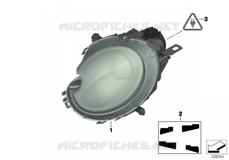 Projecteur MINI MINI COOPER 2010 Cooper N Cooper