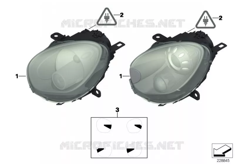 Projecteur MINI MINI COOPER D 2012 Cooper D 2.0 N Cooper D 2.0