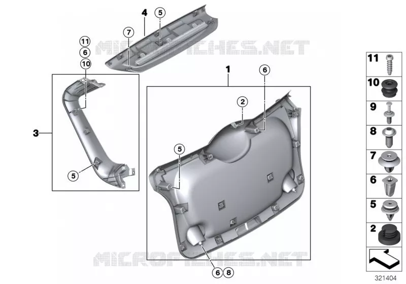 Revetement de couverture de coffre MINI MINI COOPER SD 2012 Cooper SD N Cooper SD