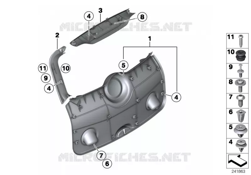 Revetement de couverture de coffre MINI MINI ONE D 2010 One D N One D